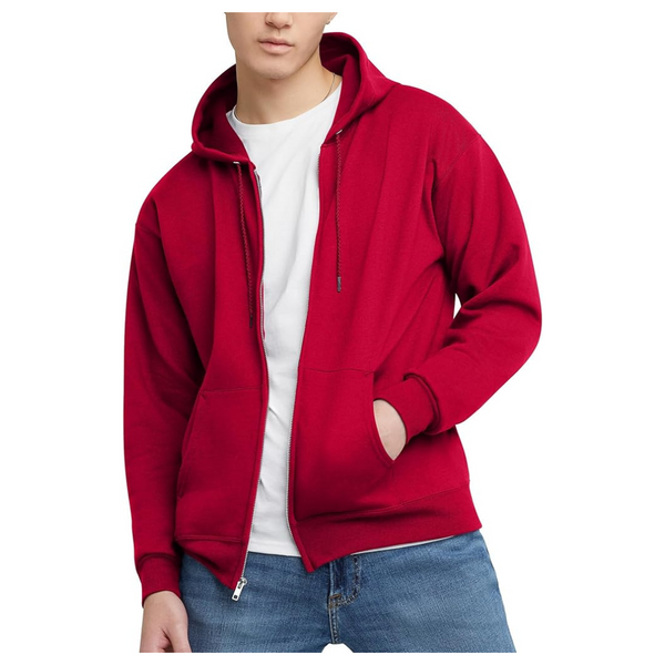 Hanes Men's Full-Zip Eco-Smart Hoodie (Select Colors/Sizes)