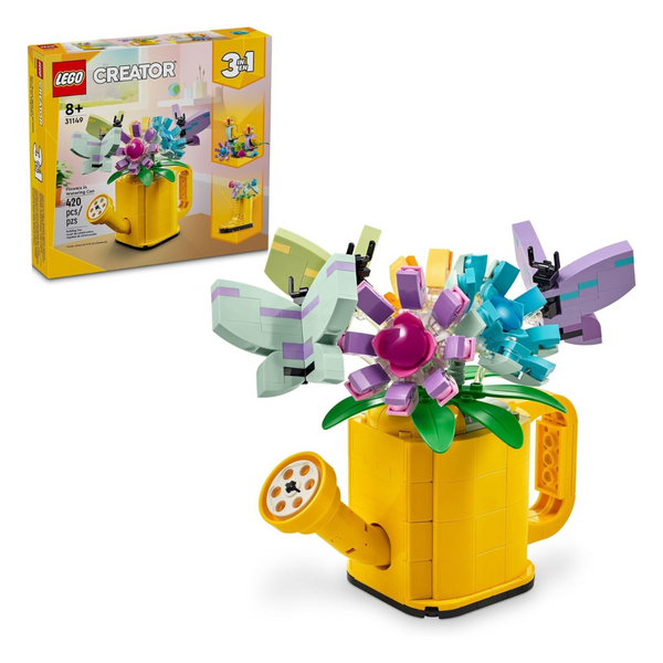 LEGO 3-in-1 Creator Flowers In Watering Can Building Toy