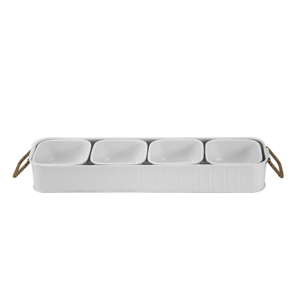 Better Homes & Gardens Galvanized Rectangle Condiment Tray