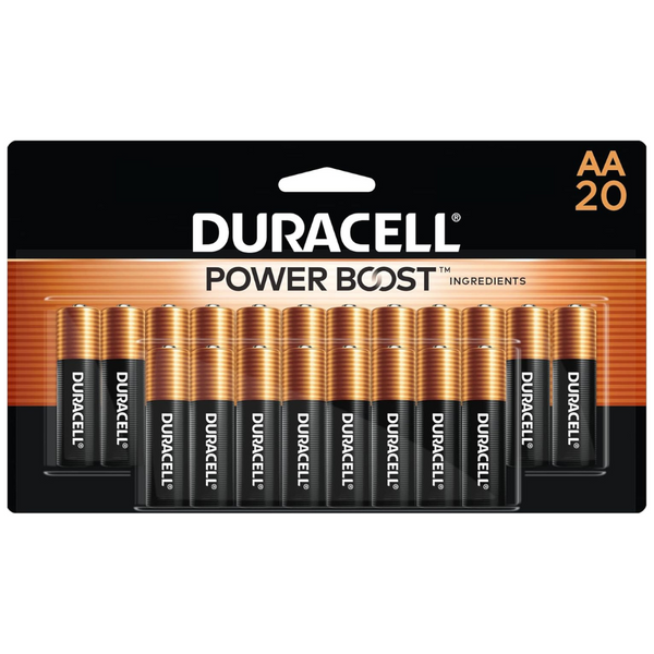 20-Count Duracell CopperTop AA Alkaline Batteries