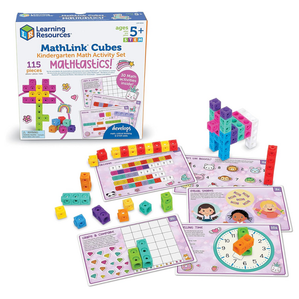 MathLink Cubes Kindergarten Math Activity Set Mathtastics!