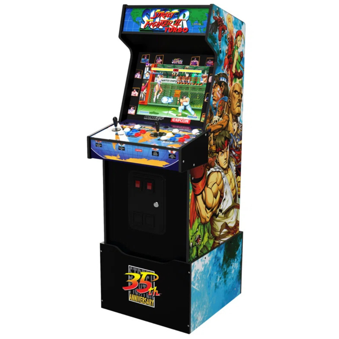 Arcade1Up 35th Anniv 14-In-1 Shinku Hadoken Ed Arcade Game With Riser