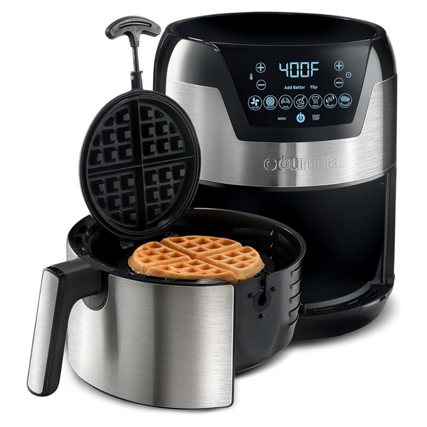 Gourmia 2-In-1 5-Quart Digital Air Fryer + Waffle Maker