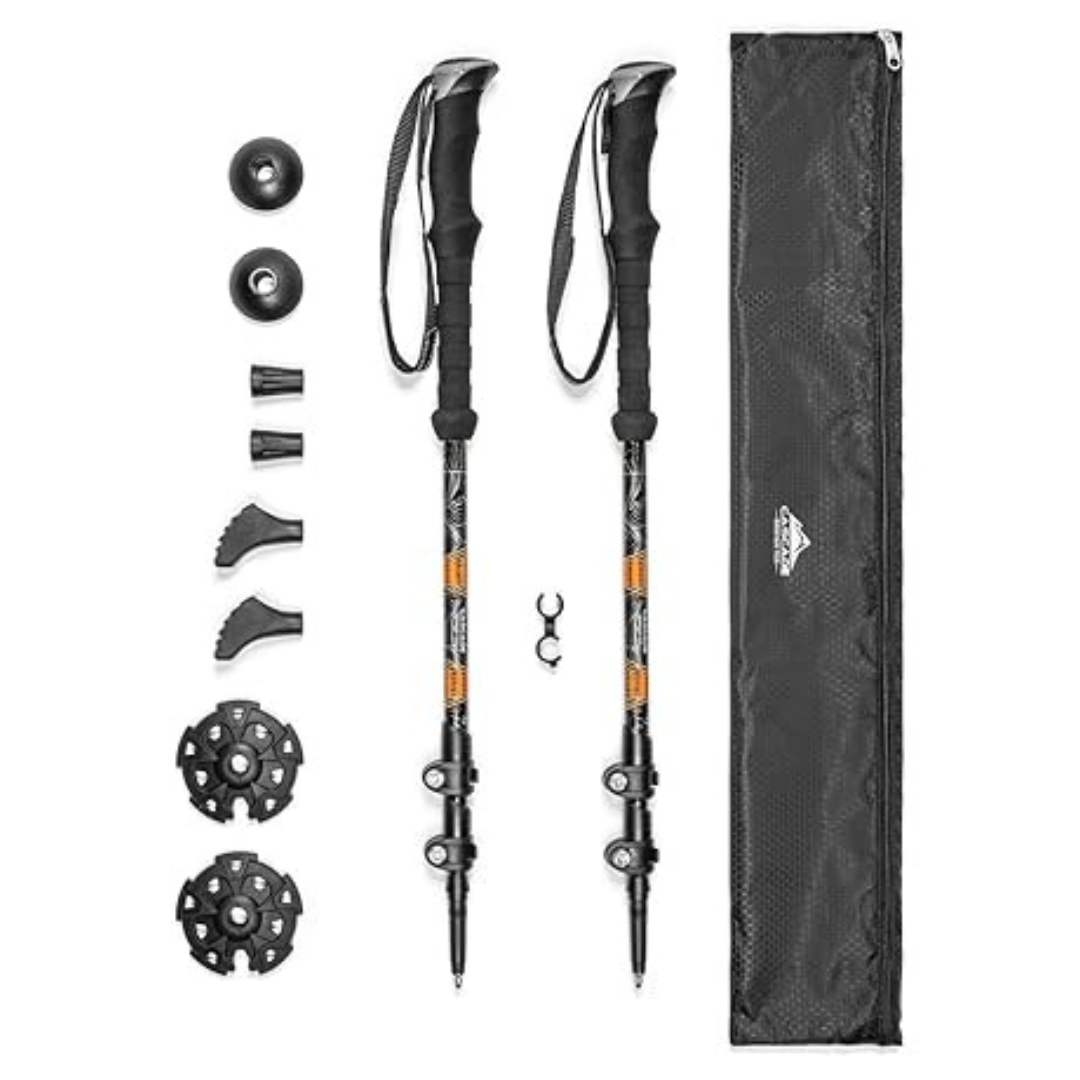 Set Of 2 Cascade Mountain Tech Trekking Poles Aluminum Sticks