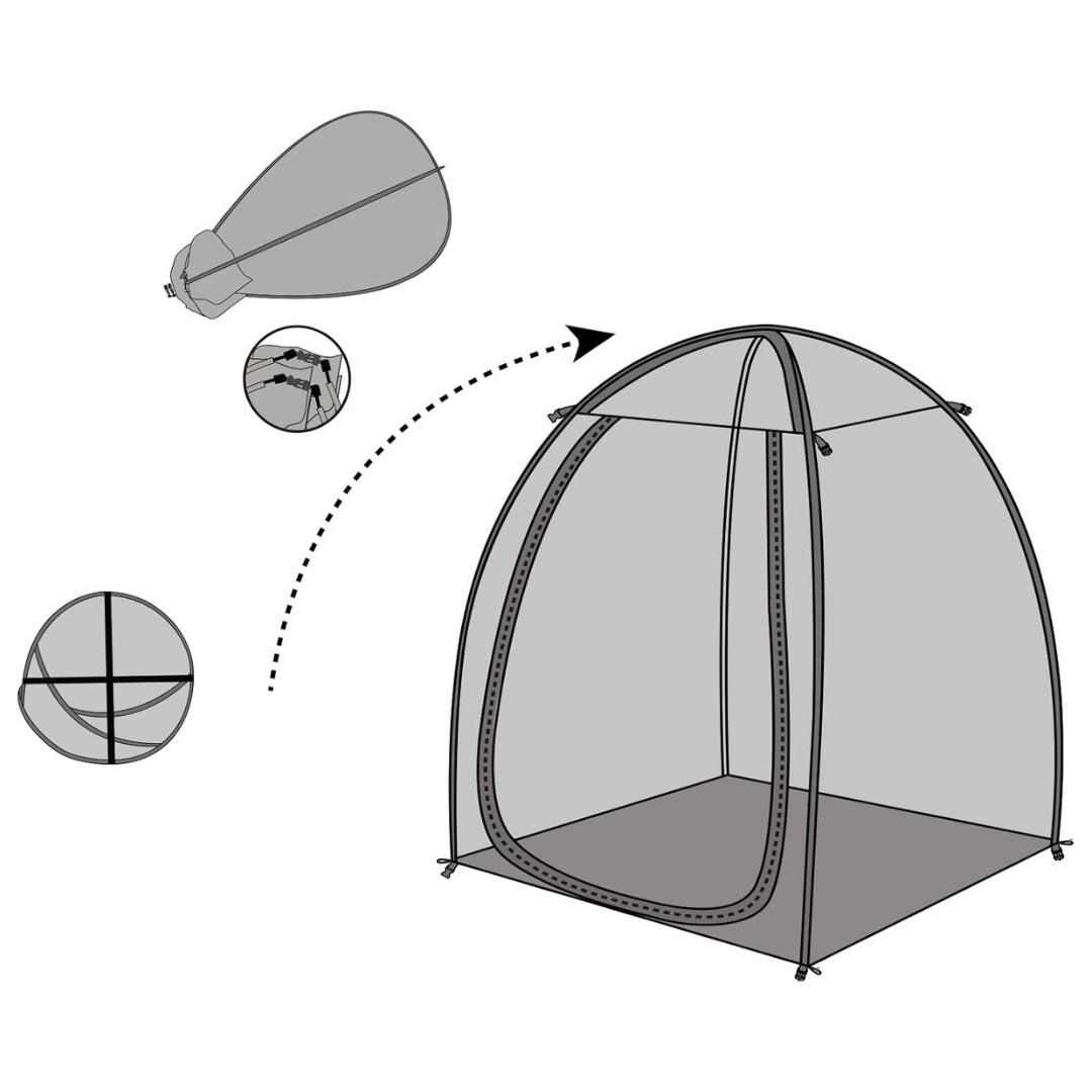 TopGold Pod All 4 Person Clear Shelter Chair Bubble Sports Tent