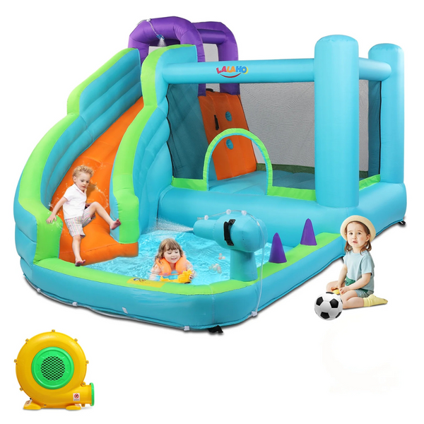 Ktaxon Inflatable Water Slide Park with Air Blower