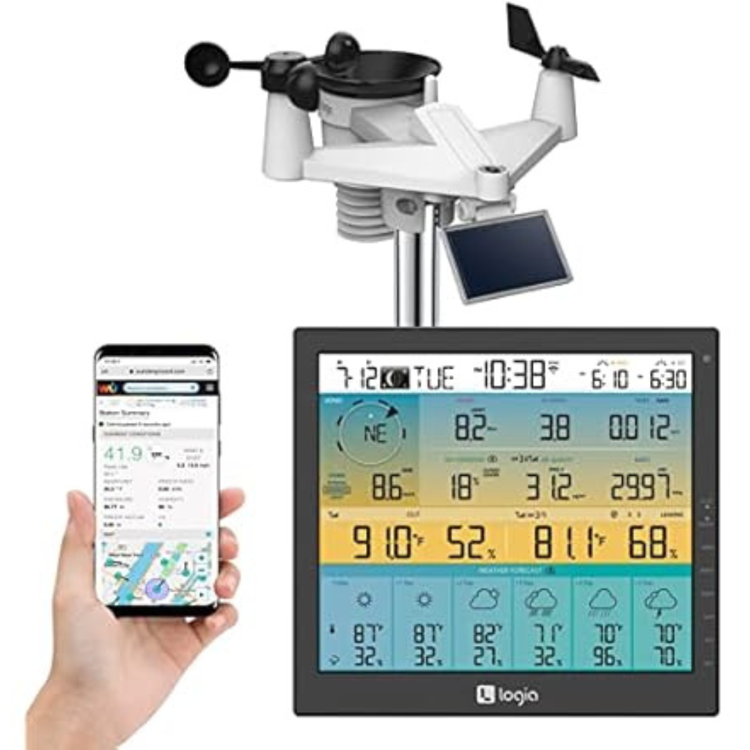 Logia 21-in-1 Wireless Weather Station with 7-in-1 Solar Sensor Array