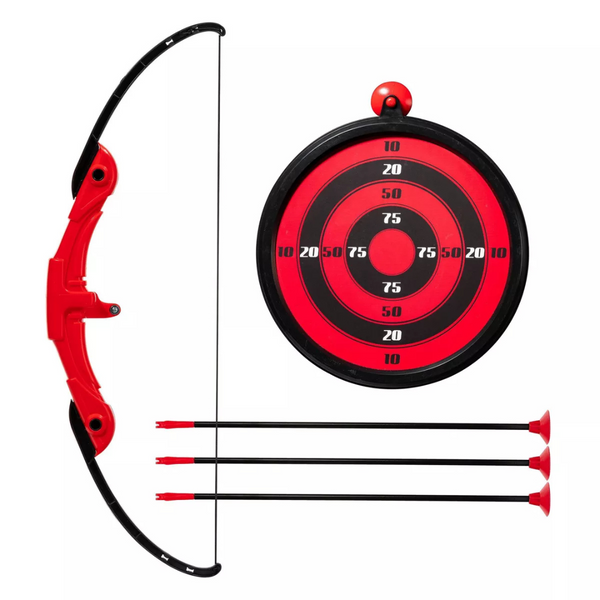 Franklin Sports Indoor Archery Toy Bow and Arrow Set (Red)