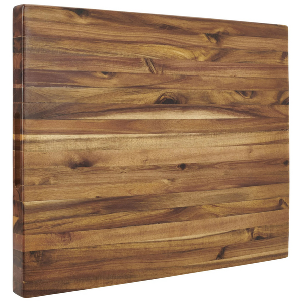 Architec XL 18"x 23" Edge-Grain Acacia Cutting Board and Chop Block