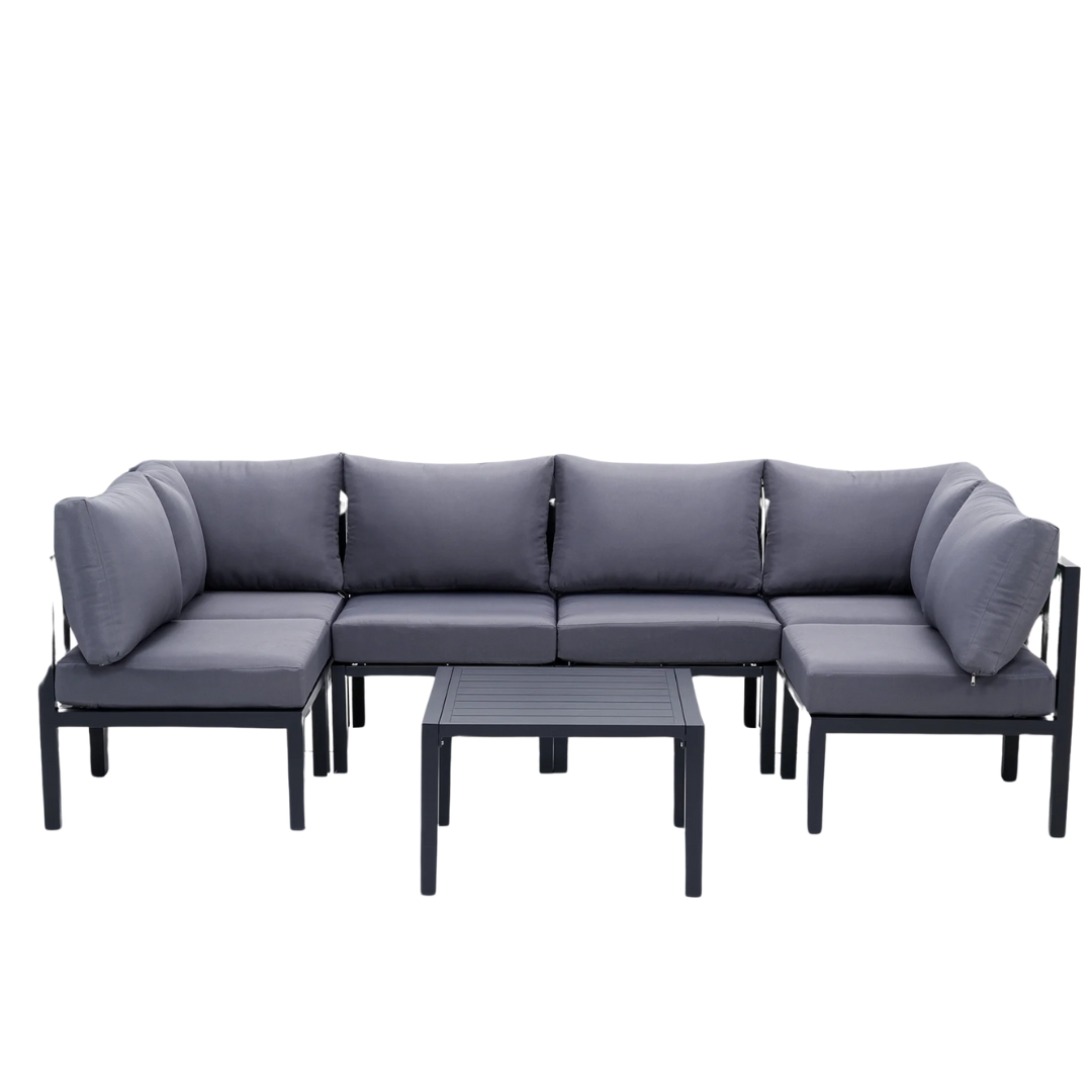 7-Pieces Outdoor Sectional Sofa