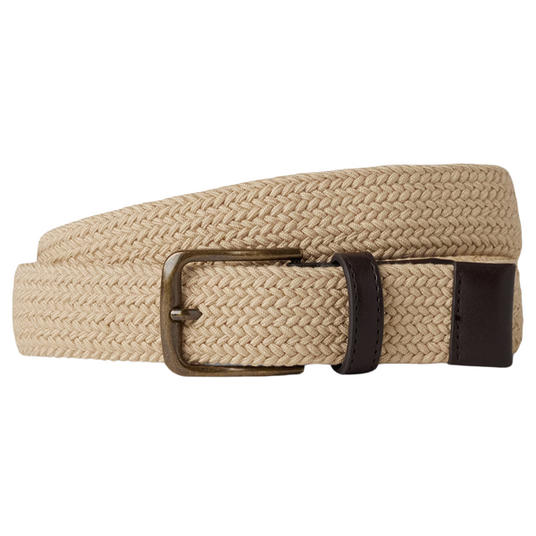 Gap Factory Women's Braided Vegan-Leather Belt (Tan Chino)