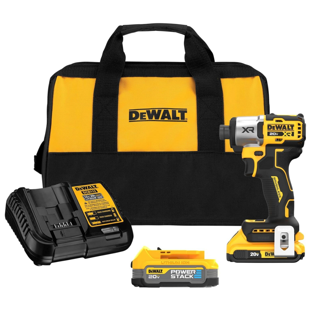 Dewalt 20V MAX XR Brushless 1/4 Inch Cordless 3-Speed Impact Driver Kit