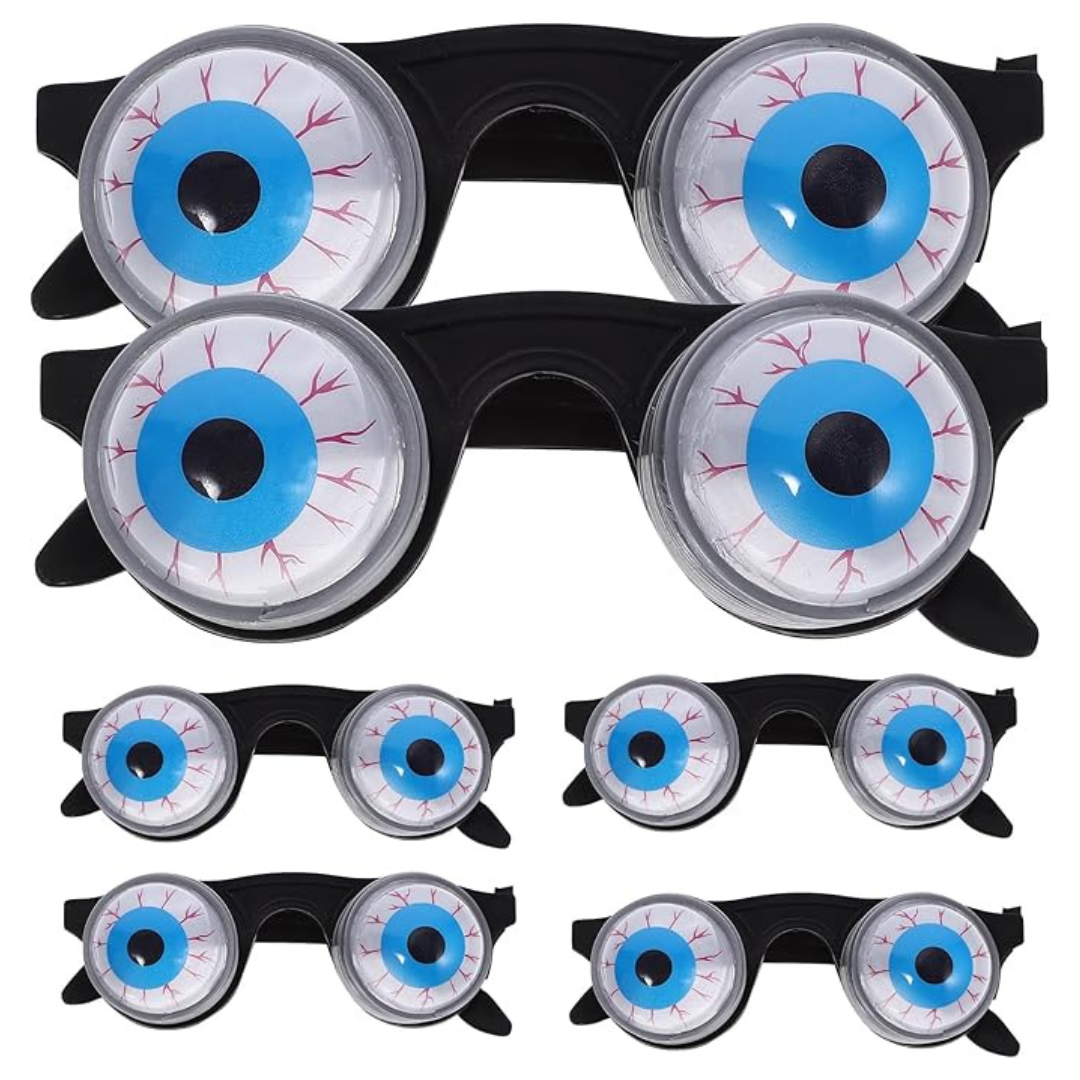 6-Pack Stobok Scary Disguise Funny Spring Eyeball Glasses