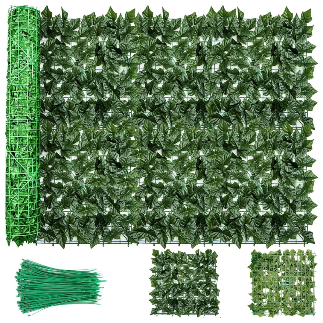 Artificial Ivy Privacy Fence Screen For Garden Outdoor (99" x 40")