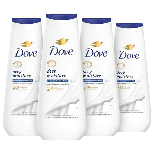 4-Count 20-Oz Dove Deep Moisture Body Wash