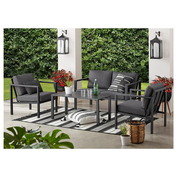 4-PieceMainstays Dashwood Outdoor Patio Conversation Set (2 Color)