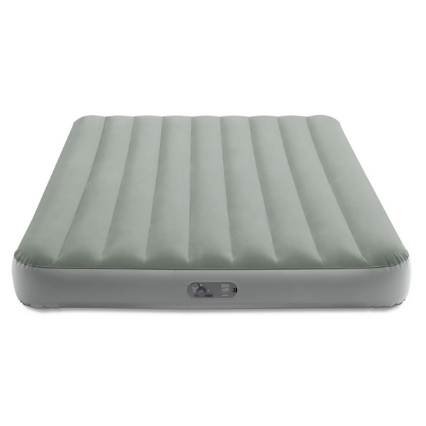 Intex 10″ Queen Standard Dura-Beam Airbed Mattress With Built In Pump