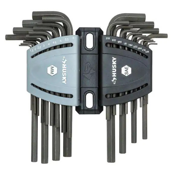 26-Piece Husky SAE/Metric Long-Arm Hex Key Set