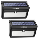 2-Pack LUSCREAL 142 LED 2600 Lumens Motion Sensor Solar Lights