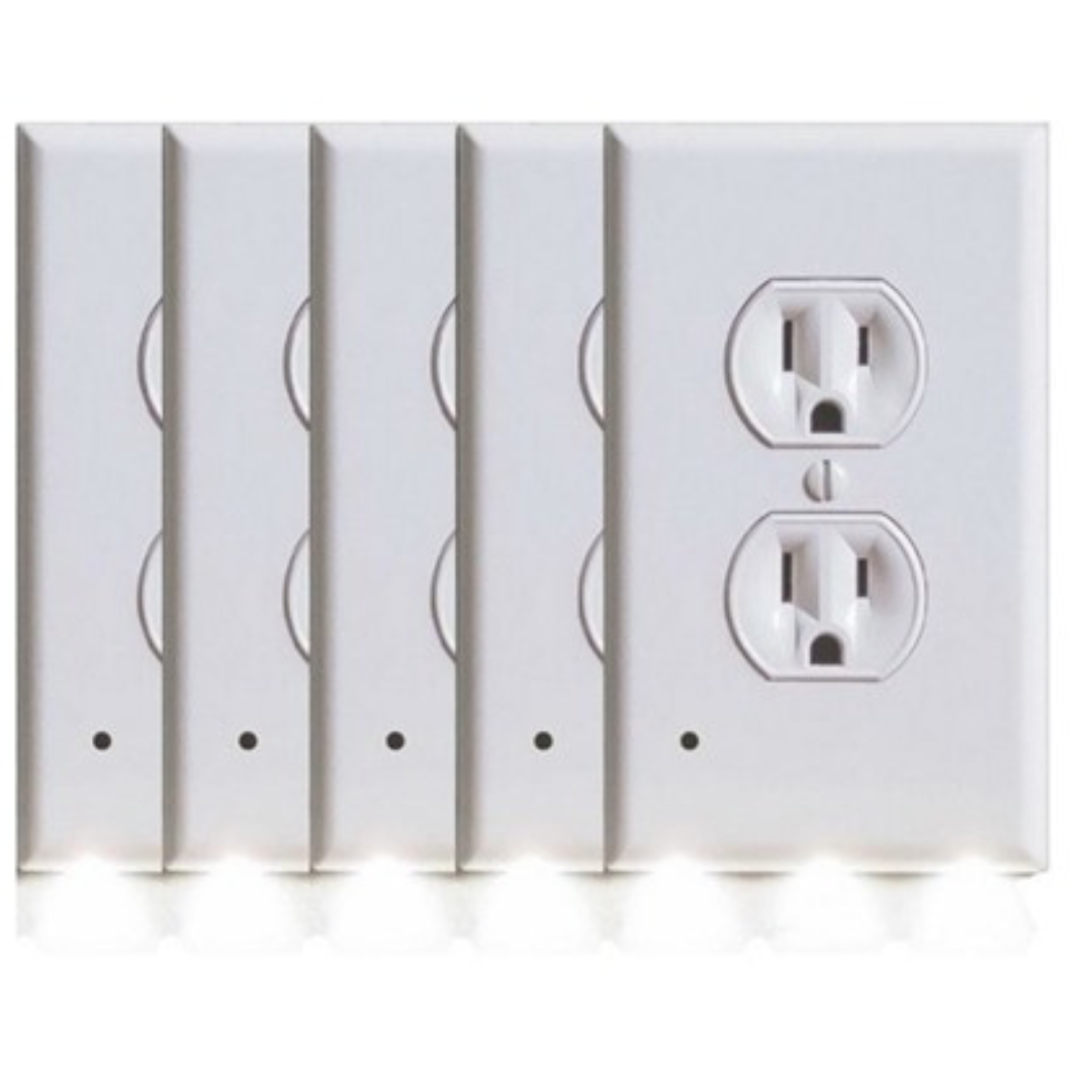 5-Pack BH Outlet Cover With Built-In LED Night Light