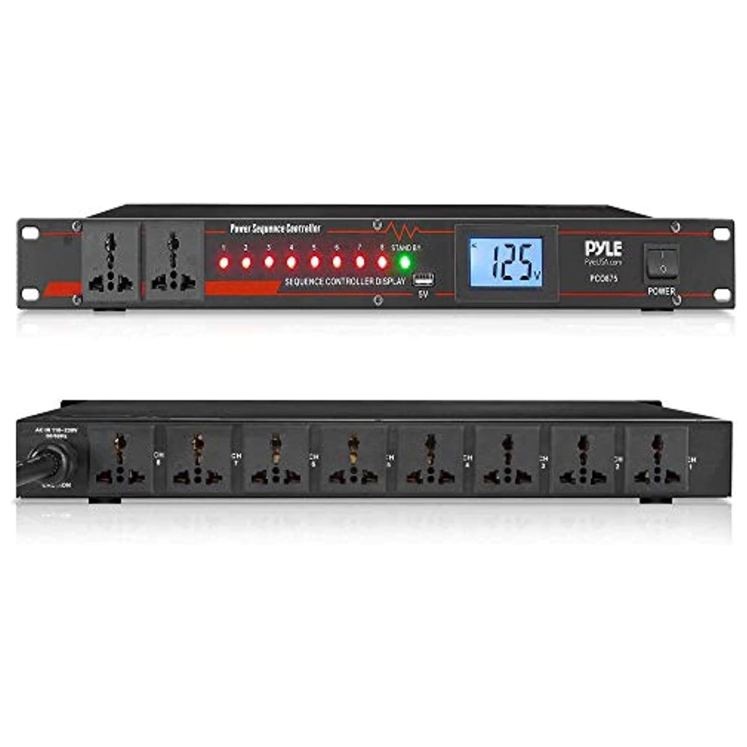 Pyle PCO875 Pro Audio Electronics Power Supply Conditioner Sequence Controller