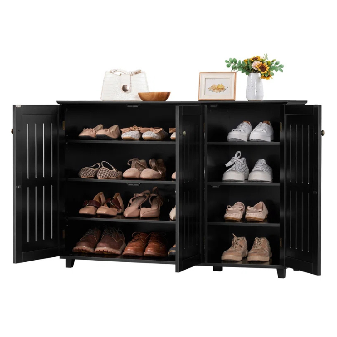 Red Barrel Studio 16 Pair Shoe Storage Cabinet