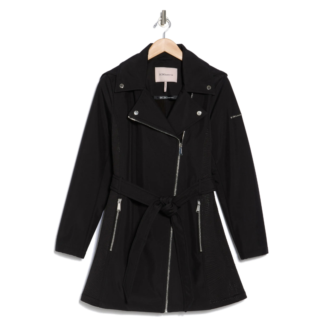 BCBGeneration Women's Asymmetric Belted Jacket