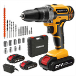 Vqjtcvly 21V Power Cordless Drill Set with 2Ah Battery (3 Colors)