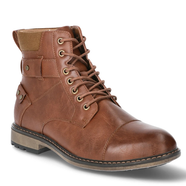 Portland Men's Casual Lace Up Boots (Brown)