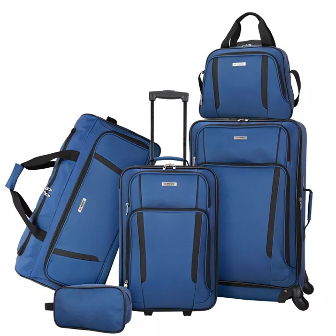 5-Piece TAG Freehold Softside Spinner Luggage Set (4 Colors)