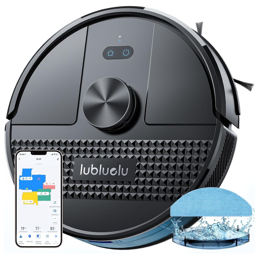 Lubluelu 3-in-1 4500Pa Robot Vacuum and Mop Combo