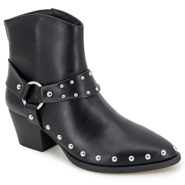 Portland Boot Women's Arizona Western Studded Boots (Black)