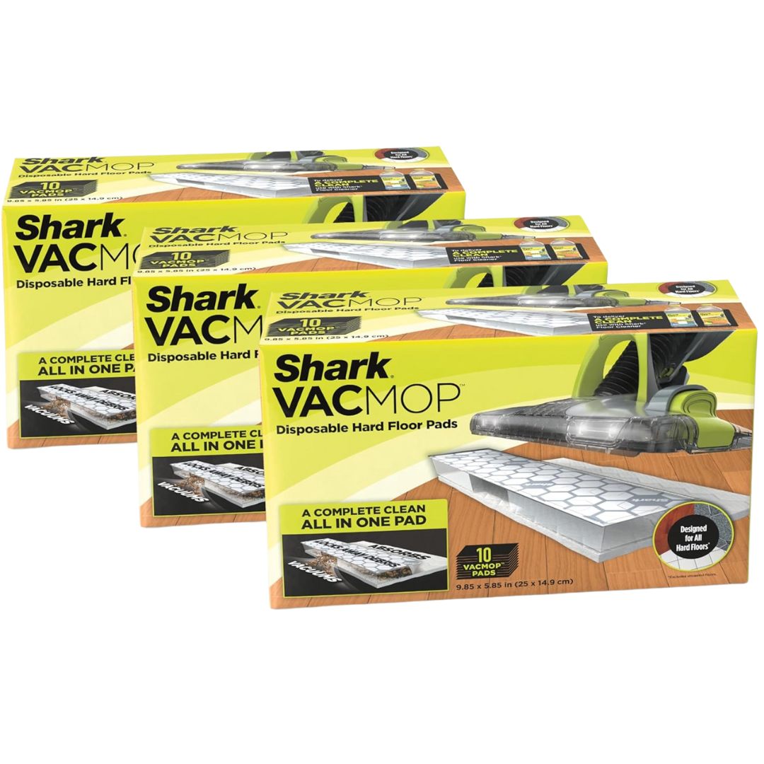 30-Count (3pk x 10ct.) Shark VMP30 VACMOP Disposable Hard Floor Pads