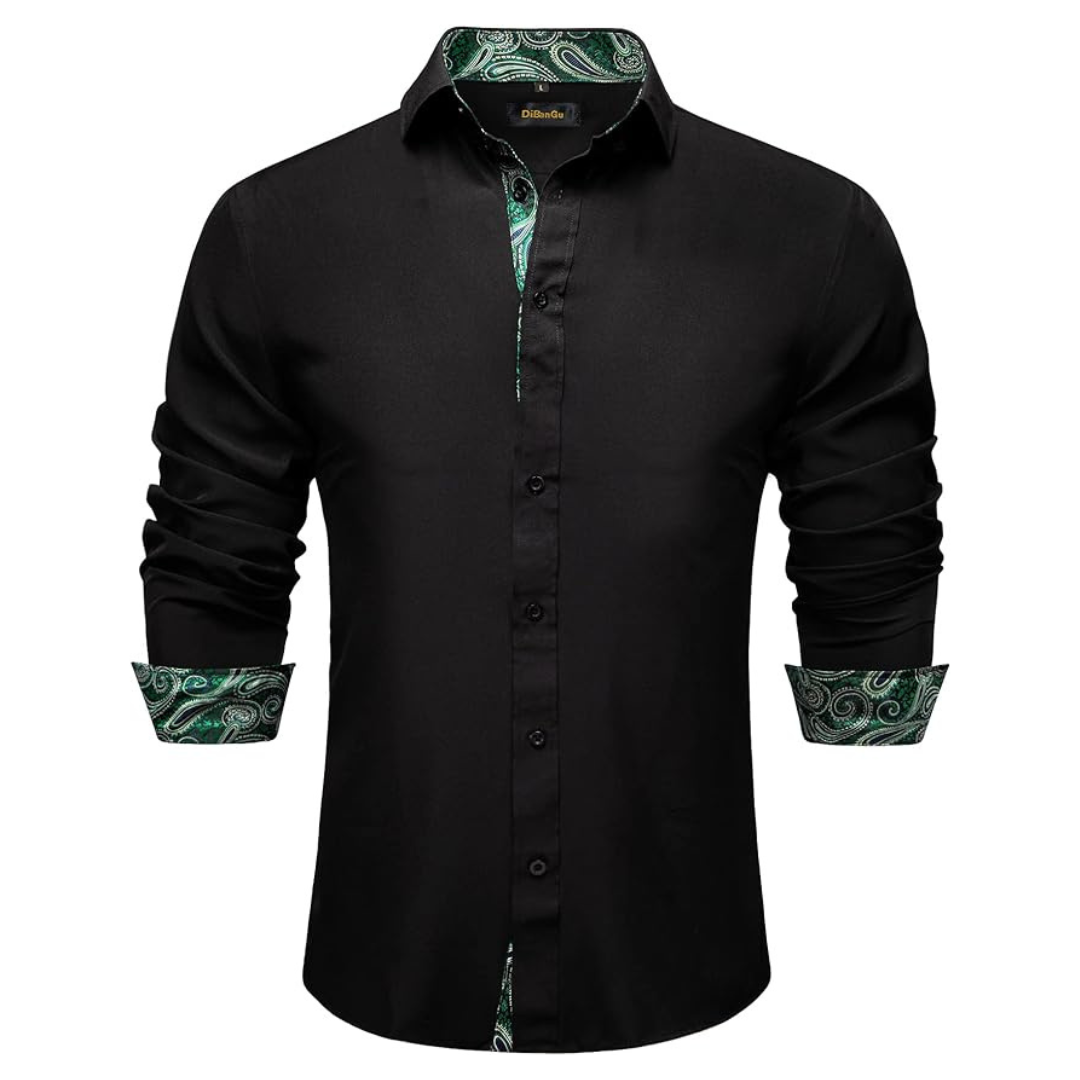 Men's Button Down Regular Fit Cotton Inner Contrast Shirts