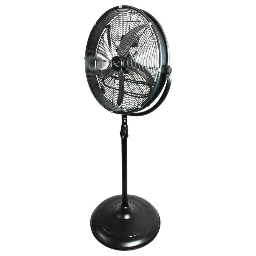 Vie Air 20" Industrial Heavy Duty Metal High Velocity Pedistal Drum Fan