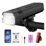 10000mAh Bright 8 LED Rechargeable Bike Light