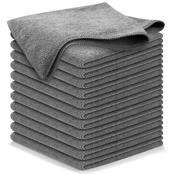 12-Pack Usanooks 12.5" x 12.5" Absorbent Microfiber Cleaning Cloth