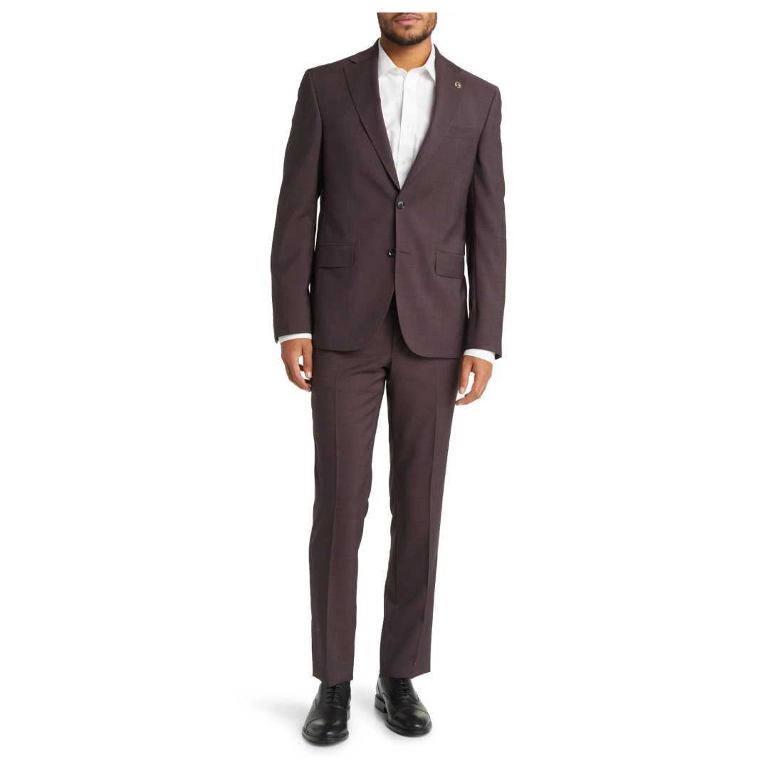 Ted Baker London Roger Extra Slim Fit Solid Wool Suit