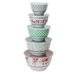 The Pioneer Woman Merry Meadow 10-Piece Melamine Nesting Mixing Bowl Set