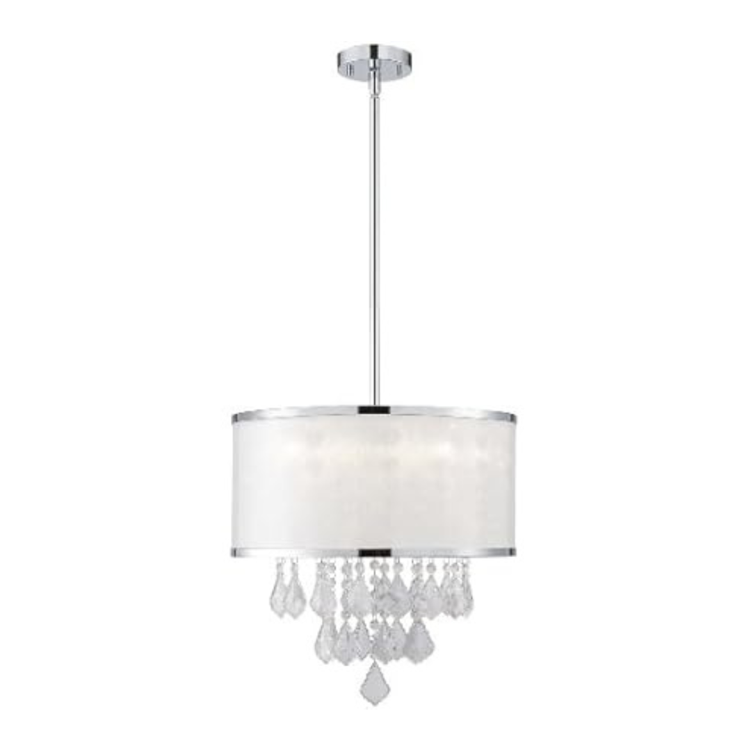 Canarm ICH435A04CH9 Reese Chandelier With Frosted Sparkle