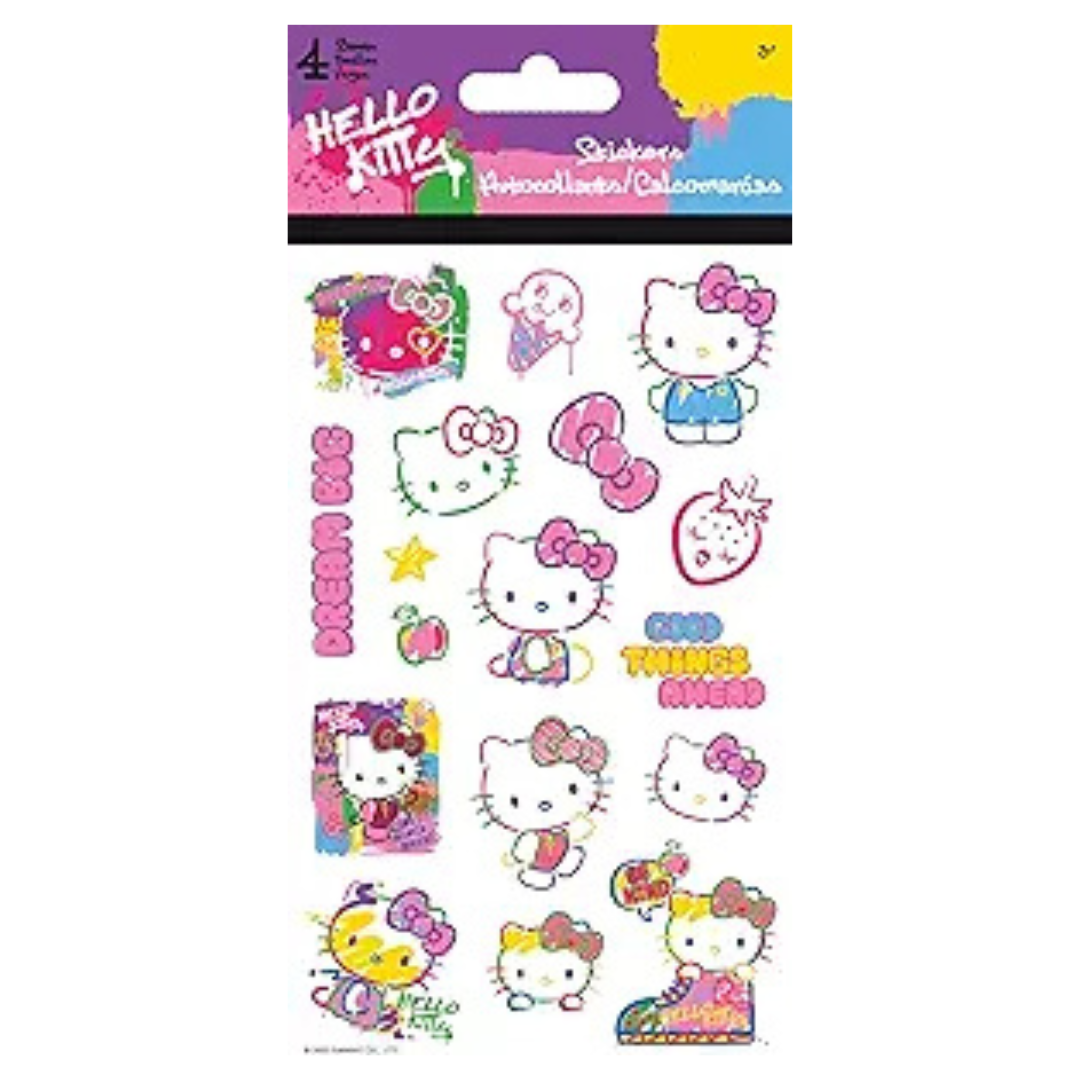 Hello Kitty Pop Art Standard 4 Sheet Stickers