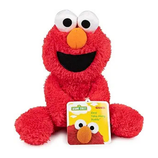 GUND 13" Premium Street Elmo Take-Along Buddy Plush Toy