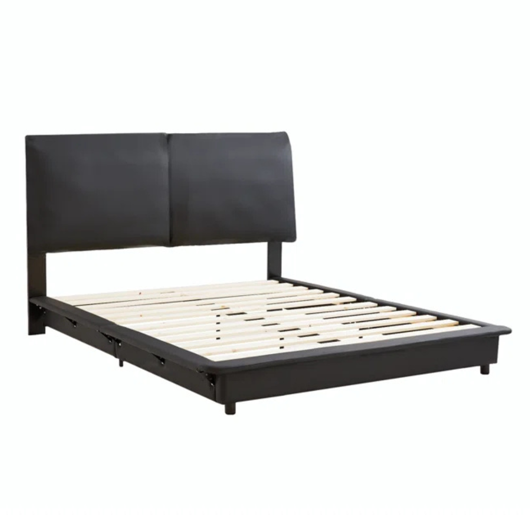 Ivy Bronx Najib Full Size Upholstered Platform Beds (White)