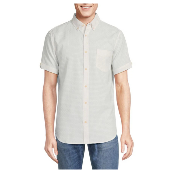 Ben Sherman Men's Cross Pattern Shirt (Stone)