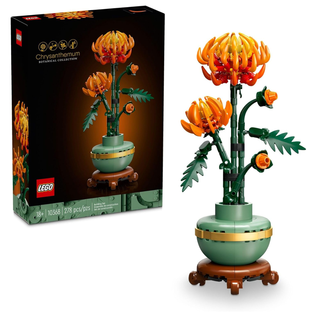 278-Piece LEGO Icons Chrysanthemum Flower Creative 10368 Building Set