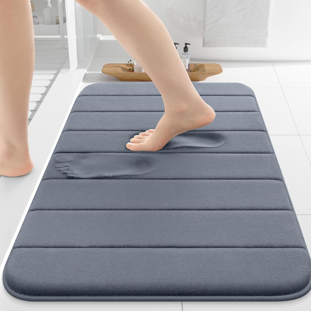 30" x 20" Ultra Soft & Absorbent Non-Slip Memory Foam Bath Mat