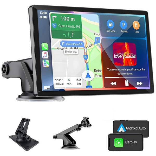 9" Touch Screen Portable Wireless Carplay with Bluetooth