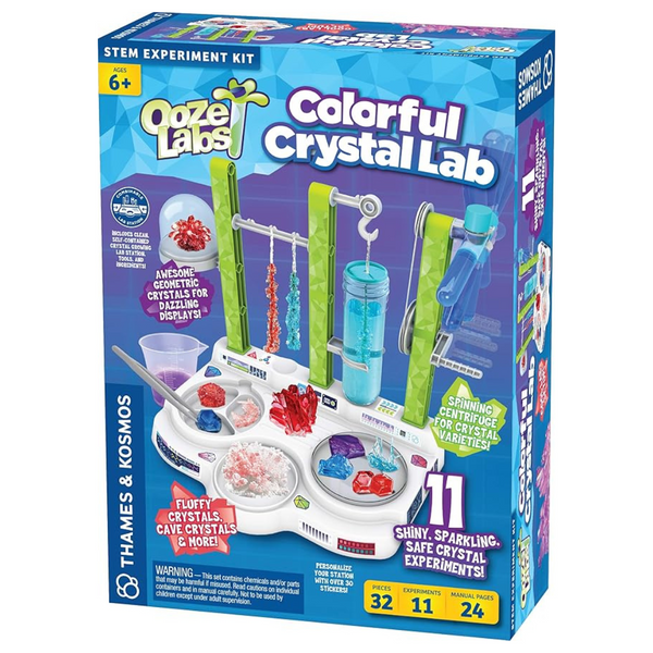 Thames & Kosmos Ooze Labs Colorful Crystal Lab STEM Experiment Kit