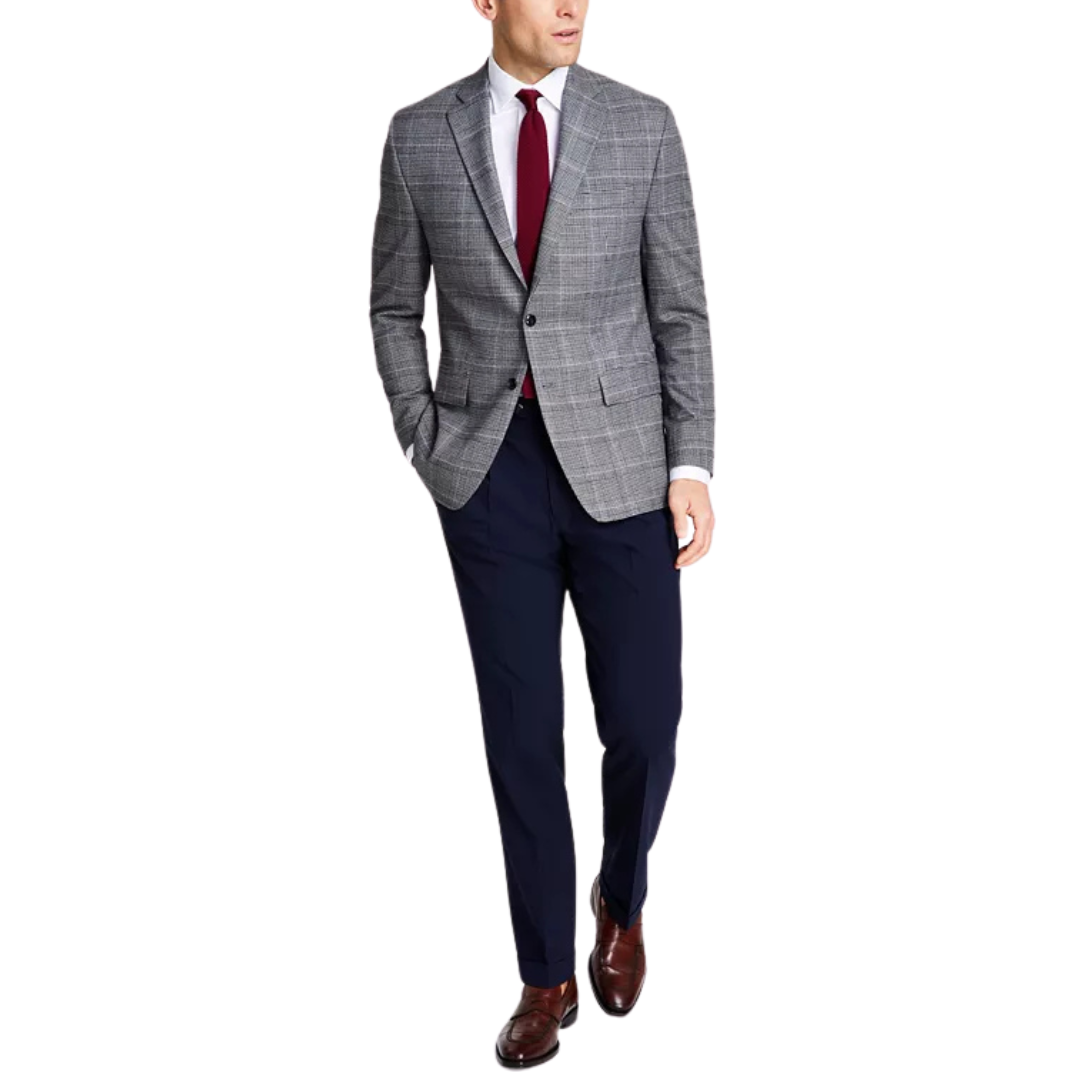 Michael Kors Men's Classic-Fit Stretch Plaid Sport Coat