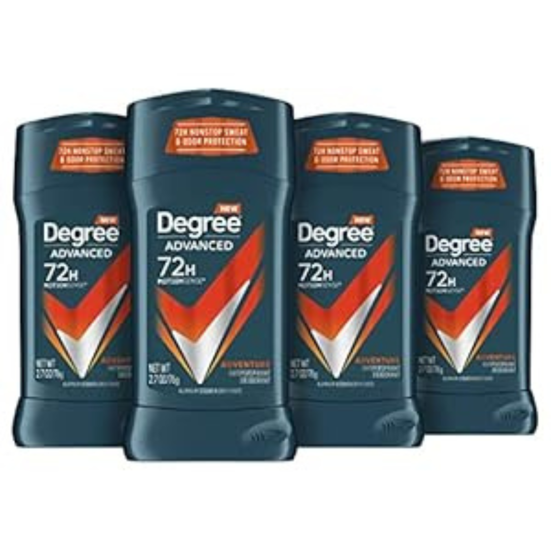 4-Pack Degree Advanced Men's 2.7oz Antiperspirant Deodorant